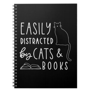 Chats Et Livres Facilement Distraits Don Drôle Pou