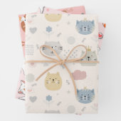 Chats et plus de chats papier d'enveloppement (En situation)