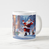 Chats et Santa Clause Mug Modèle (Devant droit)