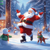 Chats et Santa Clause Tshirt Modèle