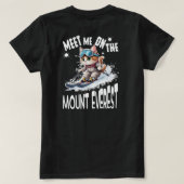 Chats et ski - T-shirt femme Whisker Chat (Design dos)