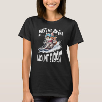 Chats et ski - T-shirt femme Whisker Chat