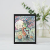 Chats et sorcières Invitations à la fête d'Hallowe (Debout devant)