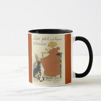 Chats et tasse de café (française) de fille