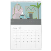 Chats Faire des trucs 12 mois Calendrier (Feb 2027)