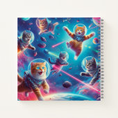 Chats fous dans le carnet spatial ! (Dos)