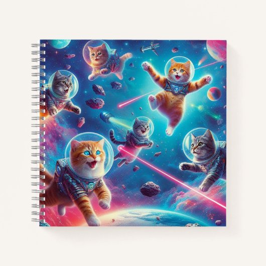 Chats fous dans le carnet spatial ! (Devant)