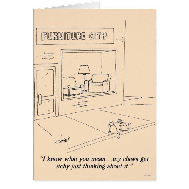 Chats griffant des meubles (Devant)