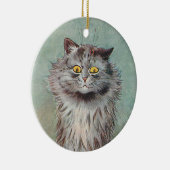 Chats gris à deux côtés ・ Louis Wain ・ Ornement (Droite)