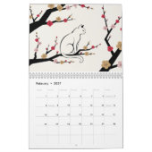 Chats Hanafuda - Calendrier mural de 12 mois du Ja (Feb 2027)