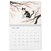 Chats Hanafuda - Calendrier mural de 12 mois du Ja (Mar 2027)