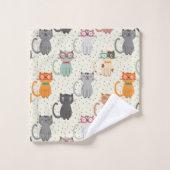 Chats intelligents ! (Gant de toilette)