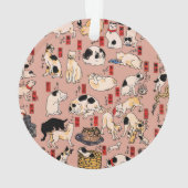 chats japonais Ukiyo-e Funny kitty (dos)