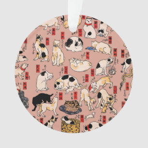 chats japonais Ukiyo-e Funny kitty