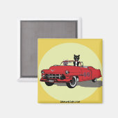 Chats Joy Riding Magnet Carré (Recto/Verso)