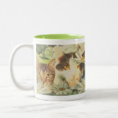Chats Kitty et papillons Mug (Gauche)