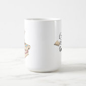 Chats, Livres et Mug de Café Mignon (Centre)