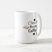 Chats, Livres et Mug de Café Mignon (Devant droit)
