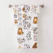 Chats Lounge Serviette de bain ensemble (En situation)