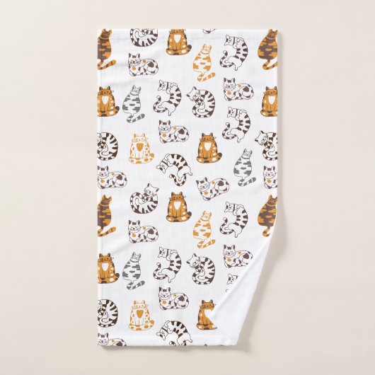 Chats Lounge Serviette de bain ensemble (Serviette à main)
