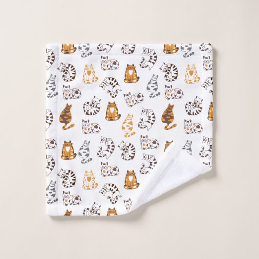 Chats Lounge Serviette de bain ensemble (Gant de toilette)