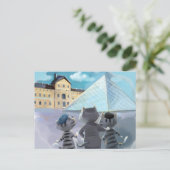 Chats Louvre Paris - Carte postale (Debout devant)