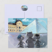 Chats Louvre Paris - Carte postale (Devant / Derrière)