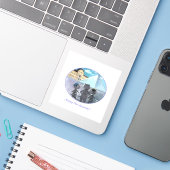 Chats Louvre Paris - Profitez Autocollant Vinyle (Ordinateur portable avec iPhone)