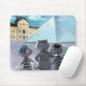 Chats Louvre Paris - Tapis de Souris (Avec souris)