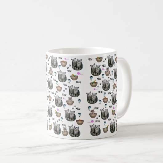 Chats Meow Mug (Devant droit)