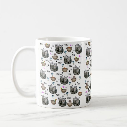 Chats Meow Mug (Gauche)