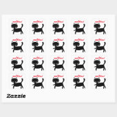 Chat's meWOW Black & White Good Job Sticker (Feuille)