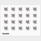Chat's meWOW Bon Travail Récompense Autocollant pe (Feuille)
