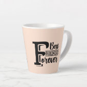 Chats mignons Amis pour toujours latte Mug (Angle droit)