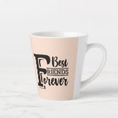 Chats mignons Amis pour toujours latte Mug (Droite)