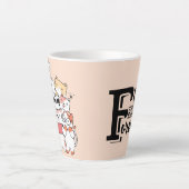 Chats mignons Amis pour toujours latte Mug (Devant)