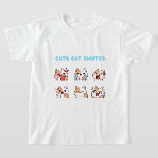 Chats mignons emotes T-shirt (Poser)