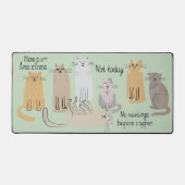 Chats mignons et citations Sage Green (Recto)