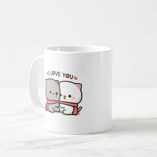 chats mignons | Love Coffee Mug (Devant gauche)
