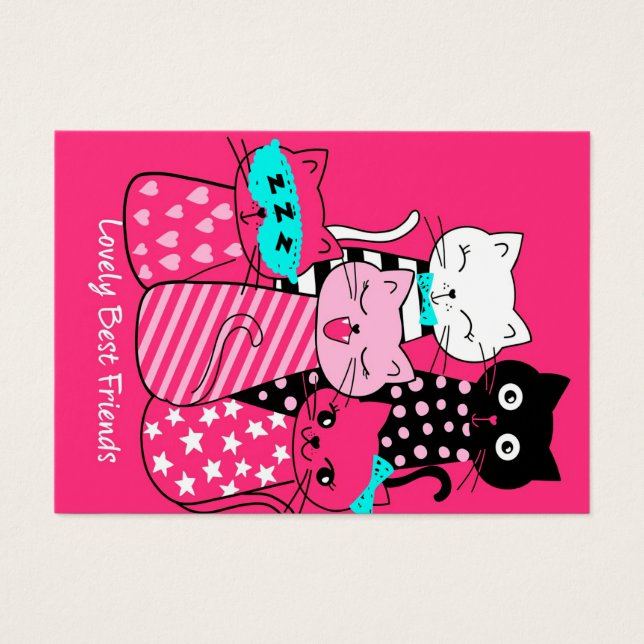 Chats mignons Meilleurs Amis Cadeau Funny Chat Kit (Devant)