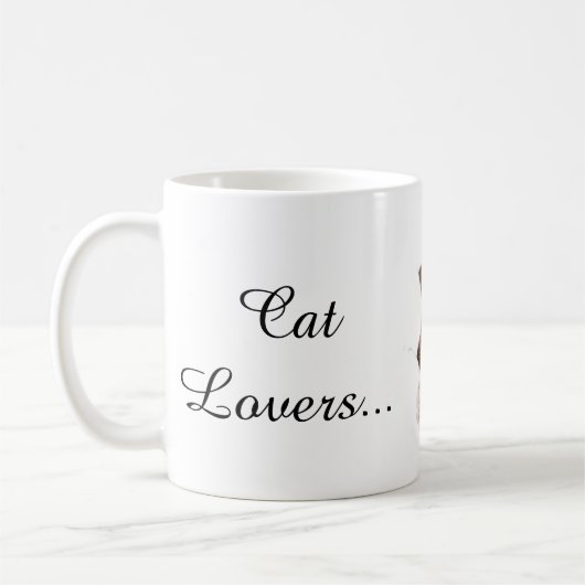 Chats mignons mug (Gauche)