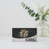 Chats modernes. carte punch fidélité (Debout devant)