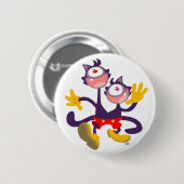 Chats monoculaires en Tandem Walk badge bouton (Devant & derrière)