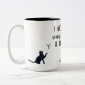 Chats Mug à café à deux tons (Gauche)