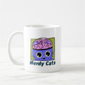 Chats Nerds, Mug de Café Conçu par le Cerveau (Gauche)