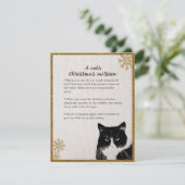 Chats Noël - Carte de Noël (Debout devant)