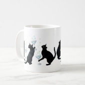 Chats noirs avec Cocktails Mug (Devant gauche)