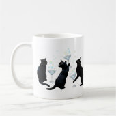 Chats noirs avec Cocktails Mug (Gauche)