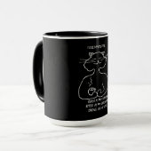 Chats noirs avec la tasse de café de purrpose (Devant gauche)