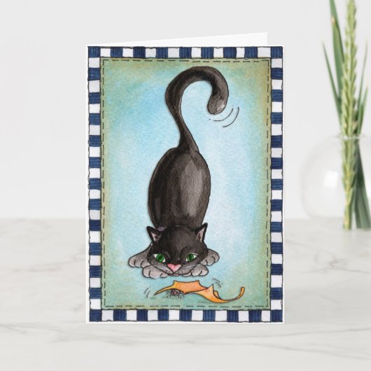 Chats Noirs - Carte de voeux (Devant)
